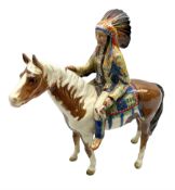 Beswick Native American on horseback