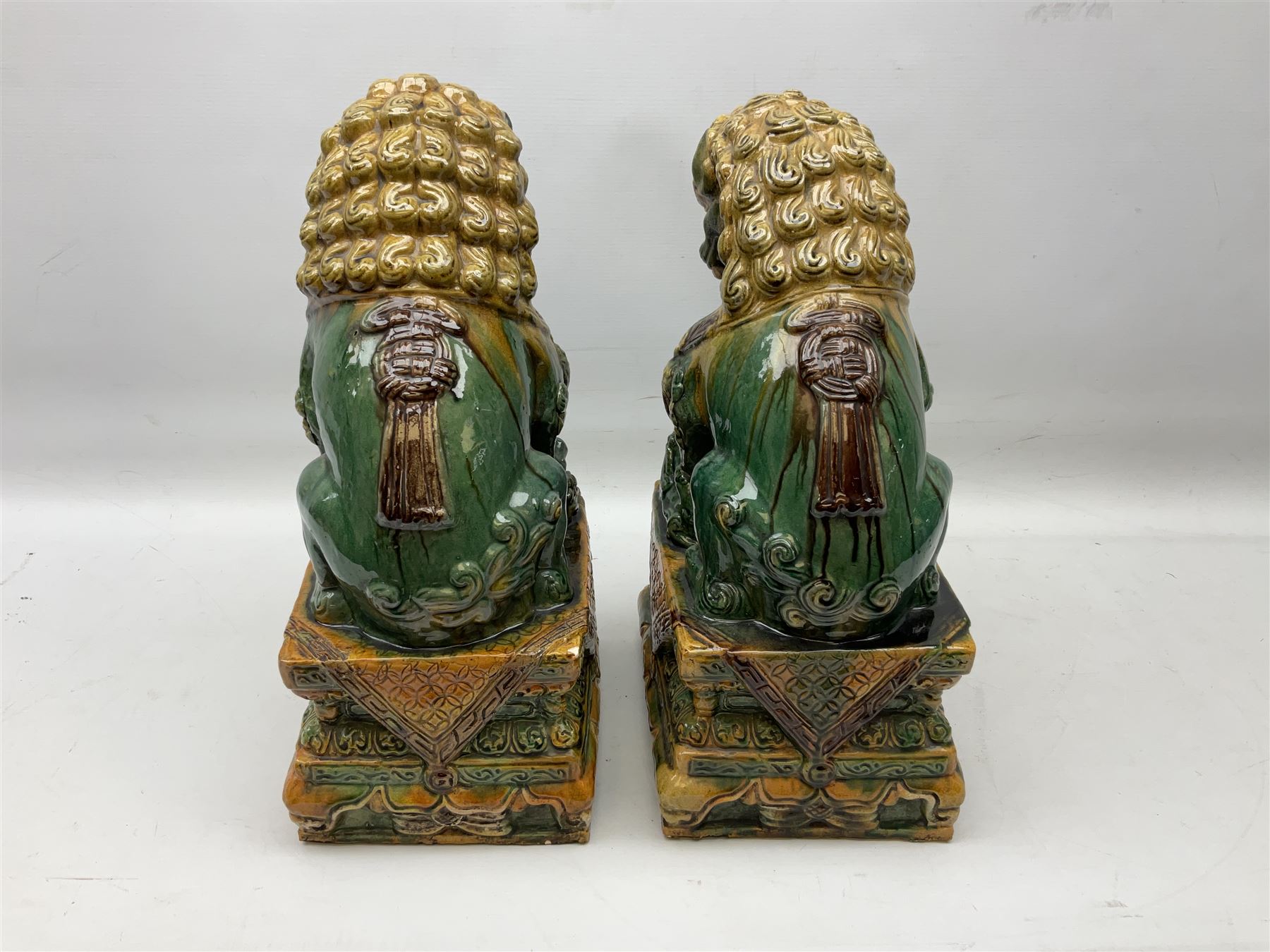Pair of Chinese Temple Lions or Dogs of Foo - Image 4 of 8