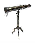 Reproduction telescope on tripod stand