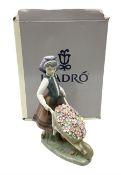 Lladro figure Barrow Of Blossoms