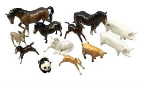 Collection of Beswick figures