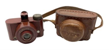 Mycro IIIA miniature camera in original leather case