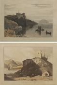 By and after William Daniell RA (British 1769-1837): 'Aros Castle Isle of Mull' and 'Culzean Castle