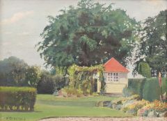 F M Thelwall (British early 20th century): 'Corner of a Garden'