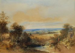 Thomas Robert Colman Dibdin (British 1810-1893): English Landscape