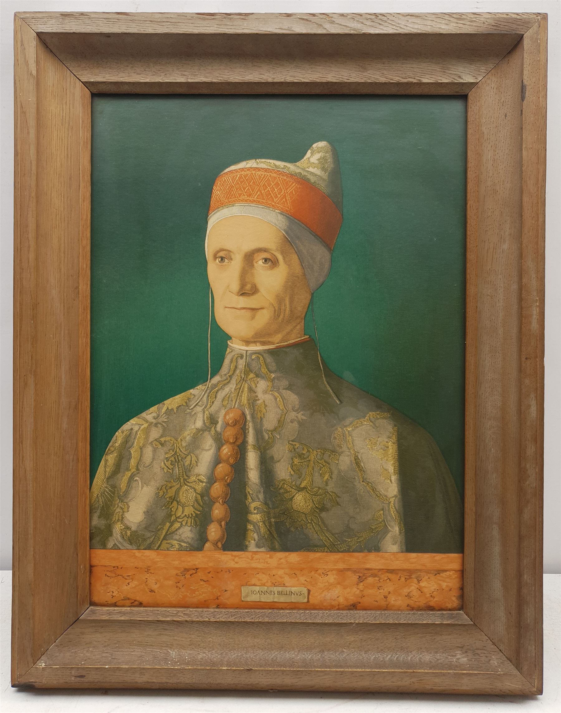 After Giovanni Bellini (Italian 1428-1516): 'Portrait of Doge Leonardo Loredan' - Image 2 of 3