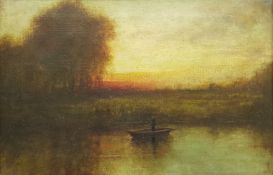 Thomas Watson Wood (19th/20th century): 'The Ferry at Sunset'