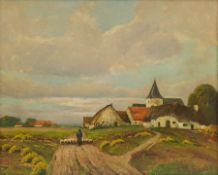 Attrib. Ernst Friedrich Lindner (Austrian 1897-1988): Rural Landscape