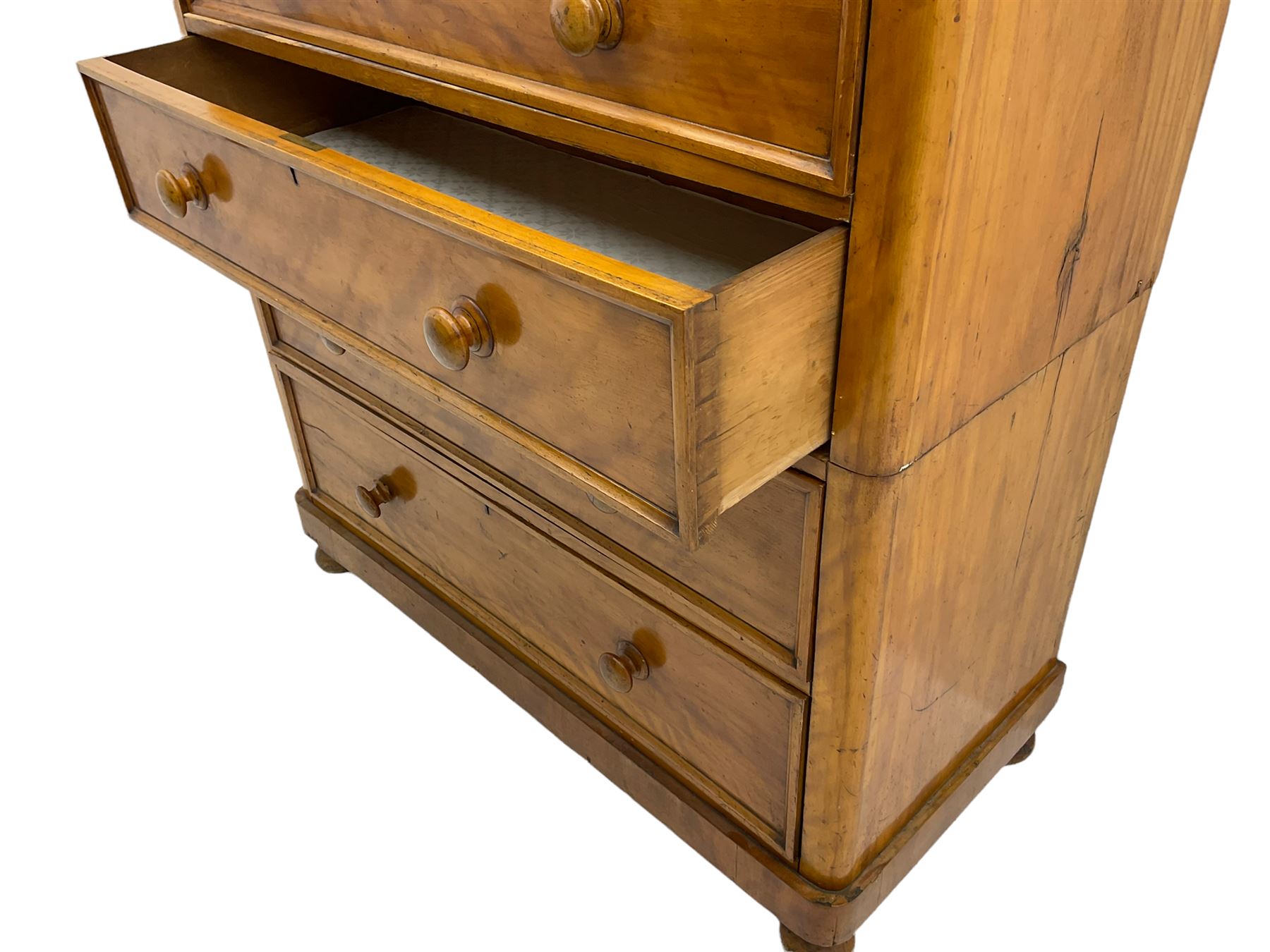 Victorian satinwood chest - Image 8 of 8