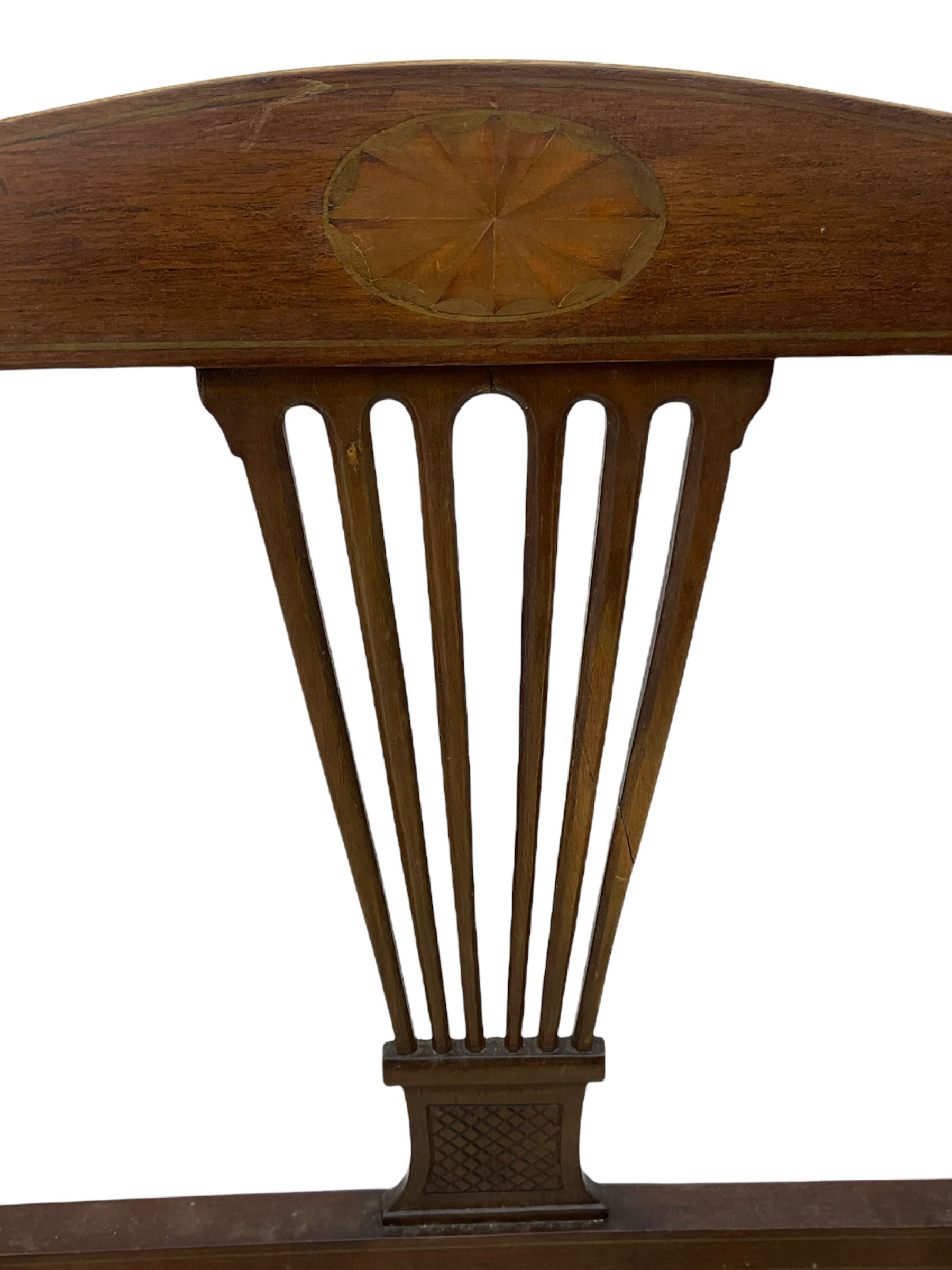 Edwardian walnut settee - Image 8 of 8