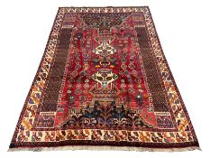 Persian Shiraz red ground rug