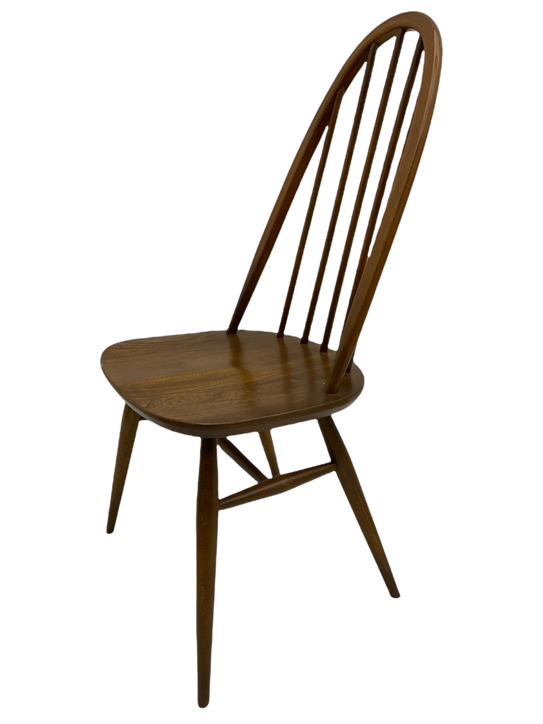 Four Ercol medium elm and beech chairs - Image 7 of 8