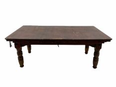 Edwardian mahogany framed half size slate bed billiard table by 'Riley'