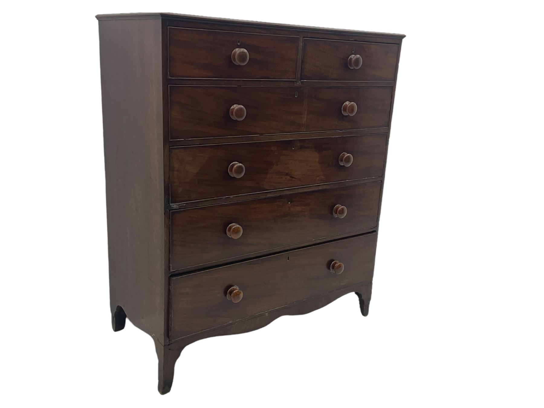 19th century mahogany chest - Image 2 of 8