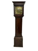 An 18th century oak cased longcase clock by M Thomas & Sons