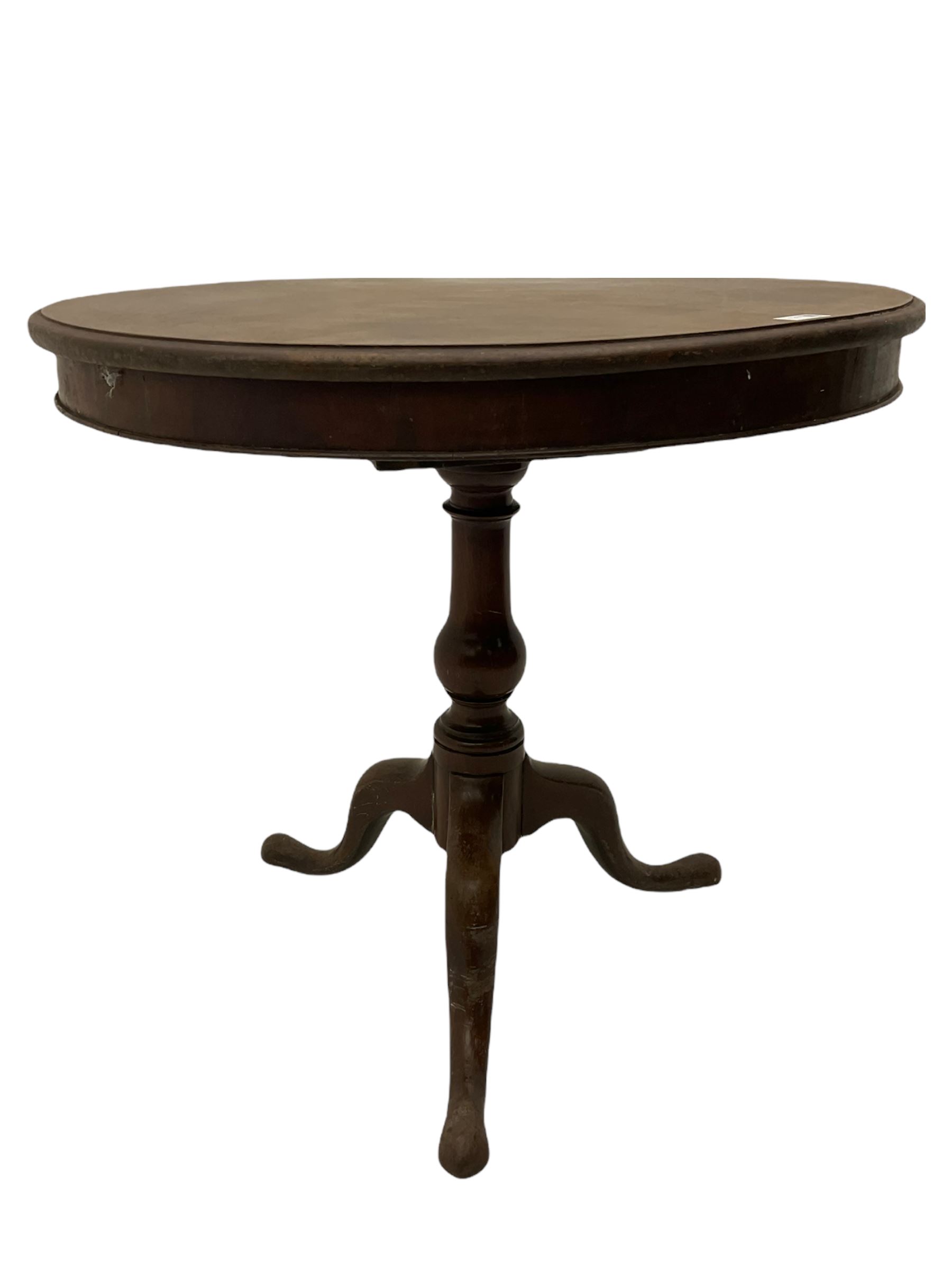 George III mahogany tripod table - Image 5 of 6