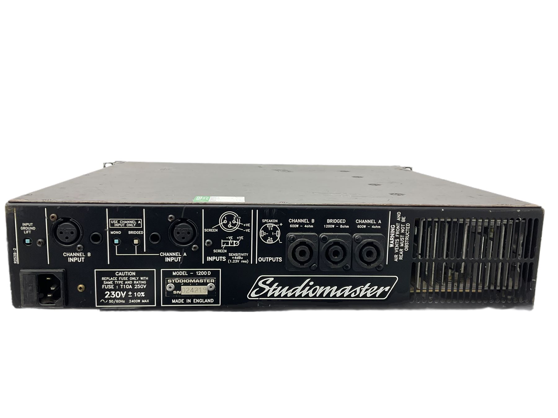 Stereomaster 1200D Amp - Image 7 of 8