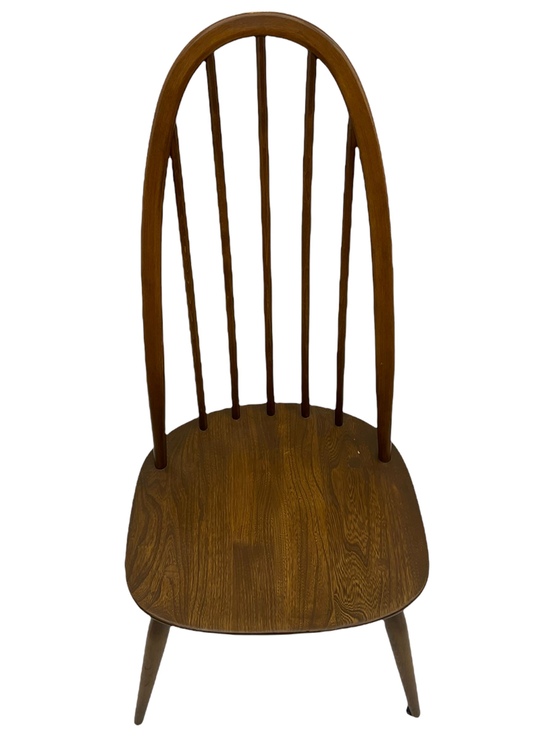 Four Ercol medium elm and beech chairs - Image 8 of 8