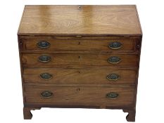 George III mahogany bureau