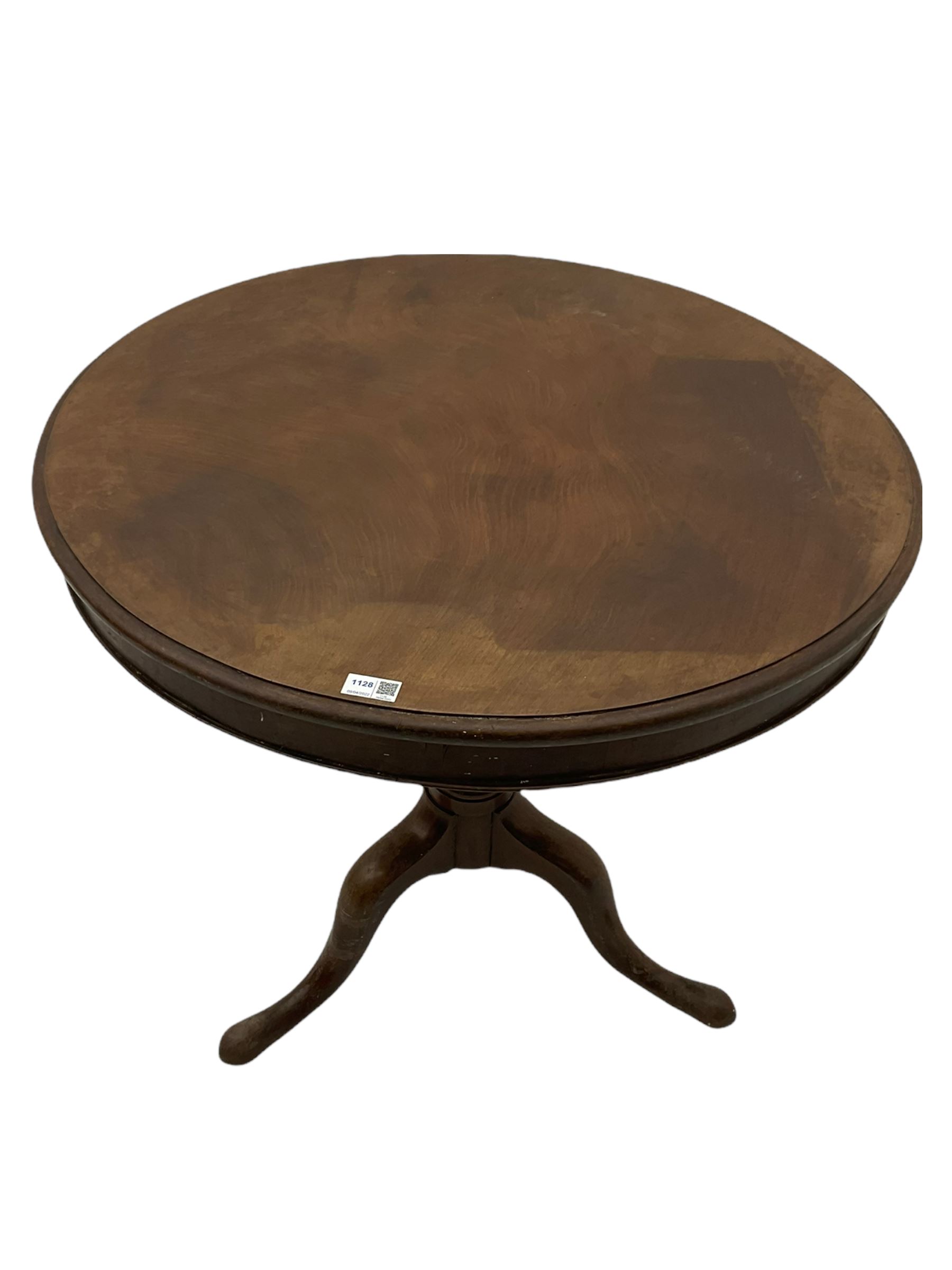 George III mahogany tripod table - Image 2 of 6