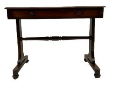Early 19th century mahogany side table