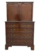 Late 19th century mahogany estate type cabinet