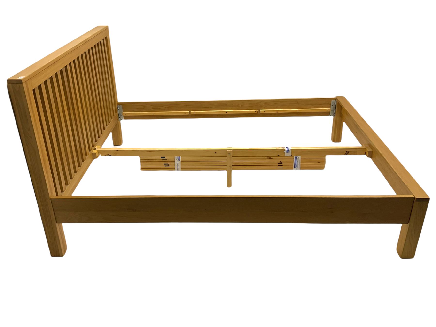 Light oak 5' King-size bedstead - Image 2 of 5