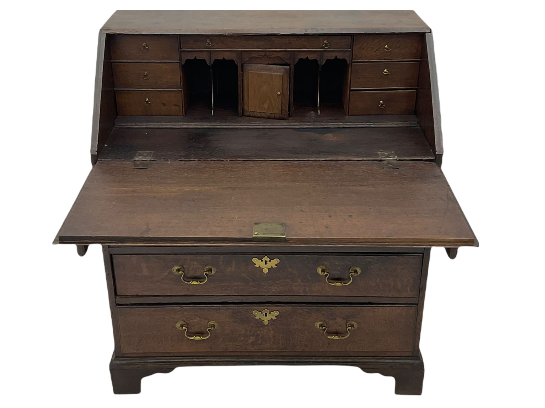 Georgian oak bureau - Image 15 of 15