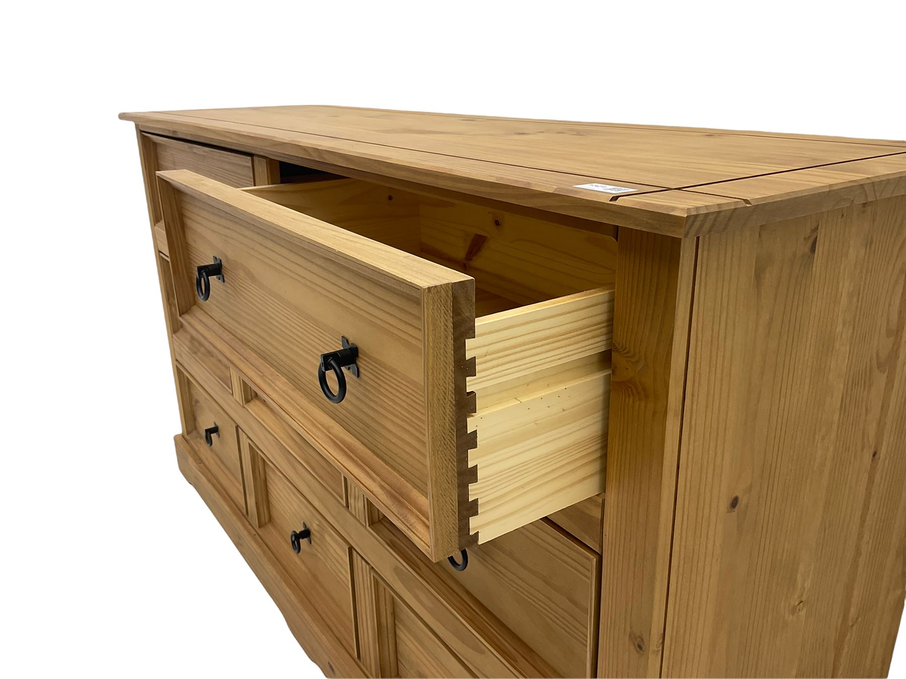 Pine chest fitted with eight drawers - Image 5 of 7