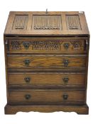 Old Charm oak bureau