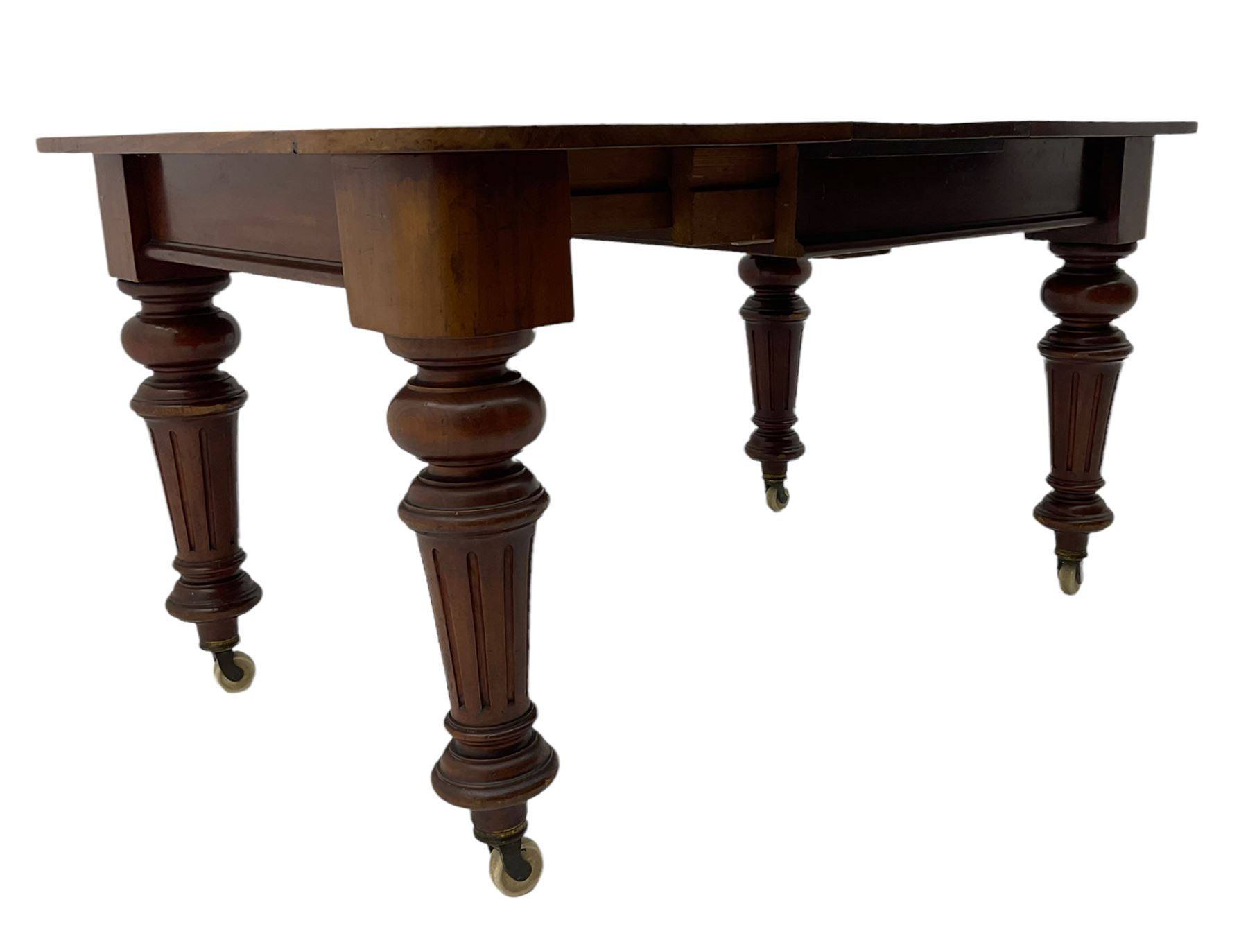 Victorian mahogany extending dining table - Image 6 of 10