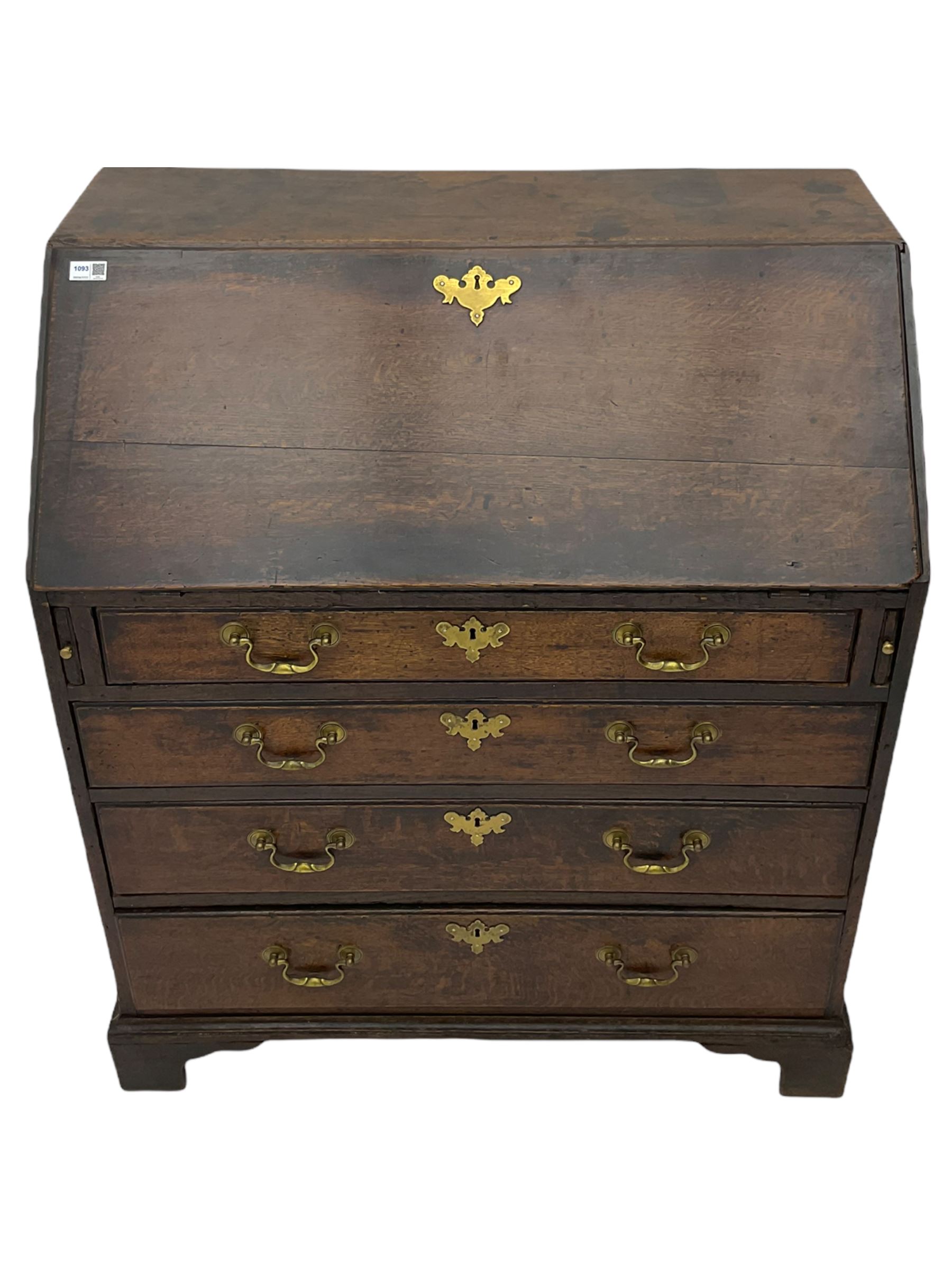 Georgian oak bureau - Image 2 of 15