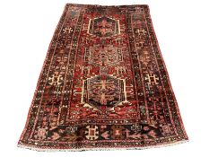 Persian Heriz red ground rug