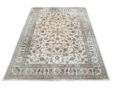 Persian design ivory ground rug