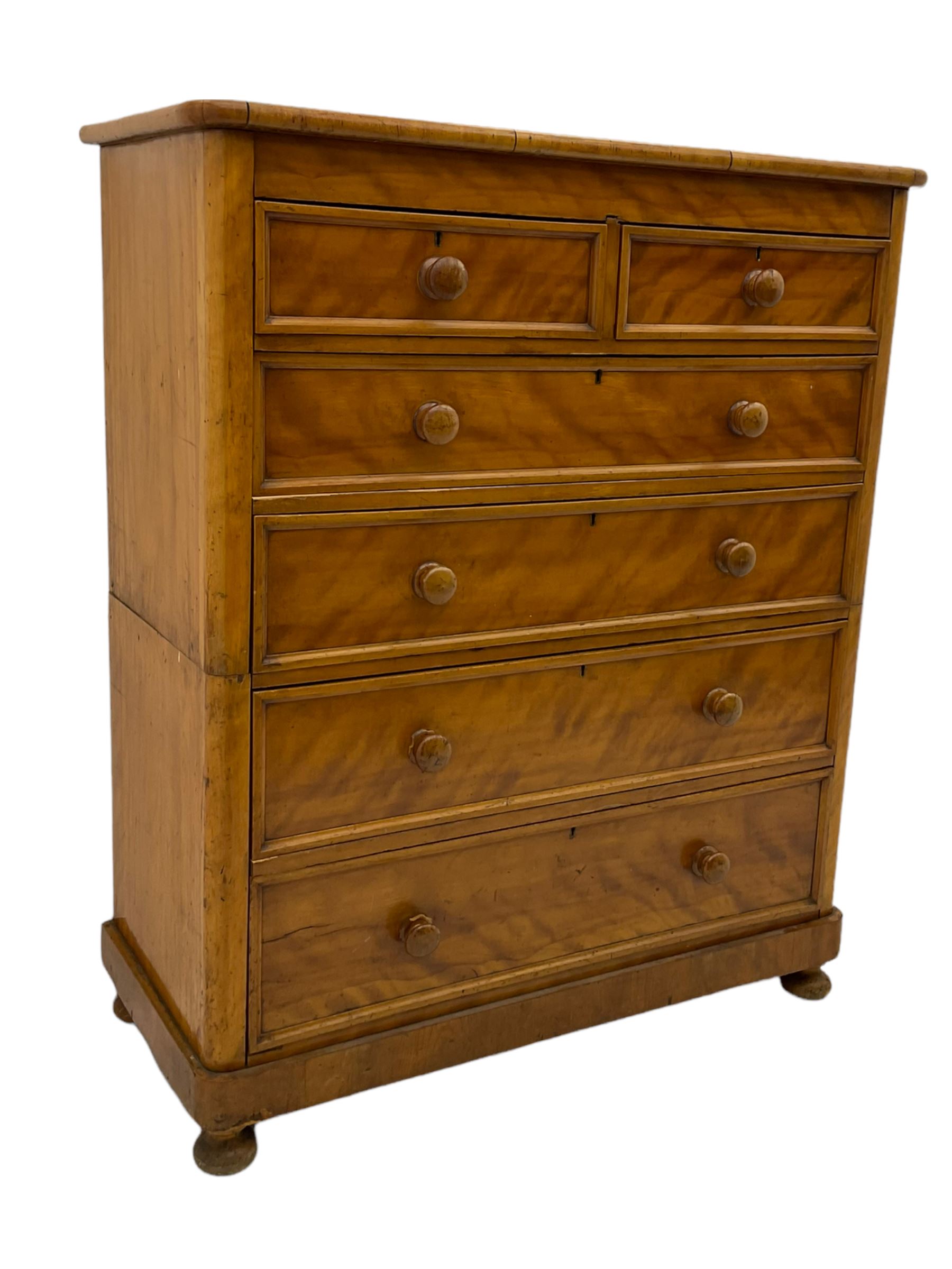 Victorian satinwood chest - Image 4 of 8