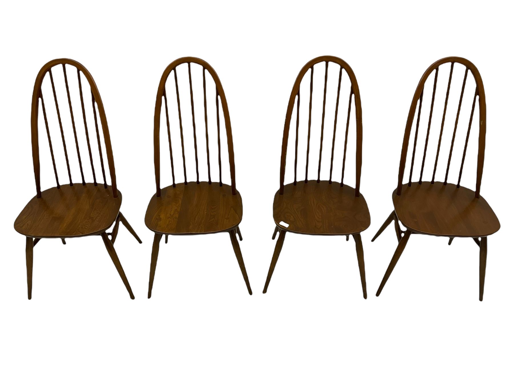 Four Ercol medium elm and beech chairs - Image 3 of 8