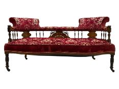 Edwardian inlaid rosewood salon suite