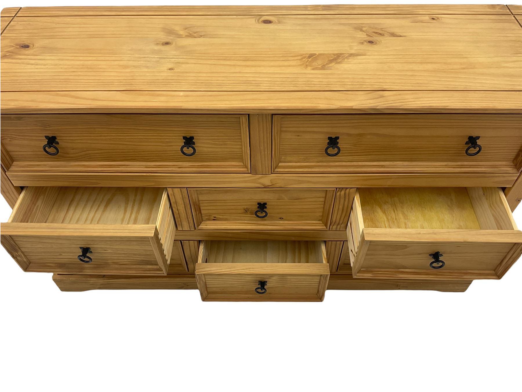 Pine chest fitted with eight drawers - Image 7 of 7