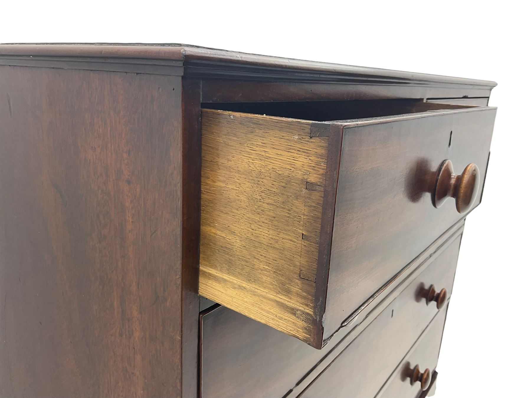 19th century mahogany chest - Image 7 of 8