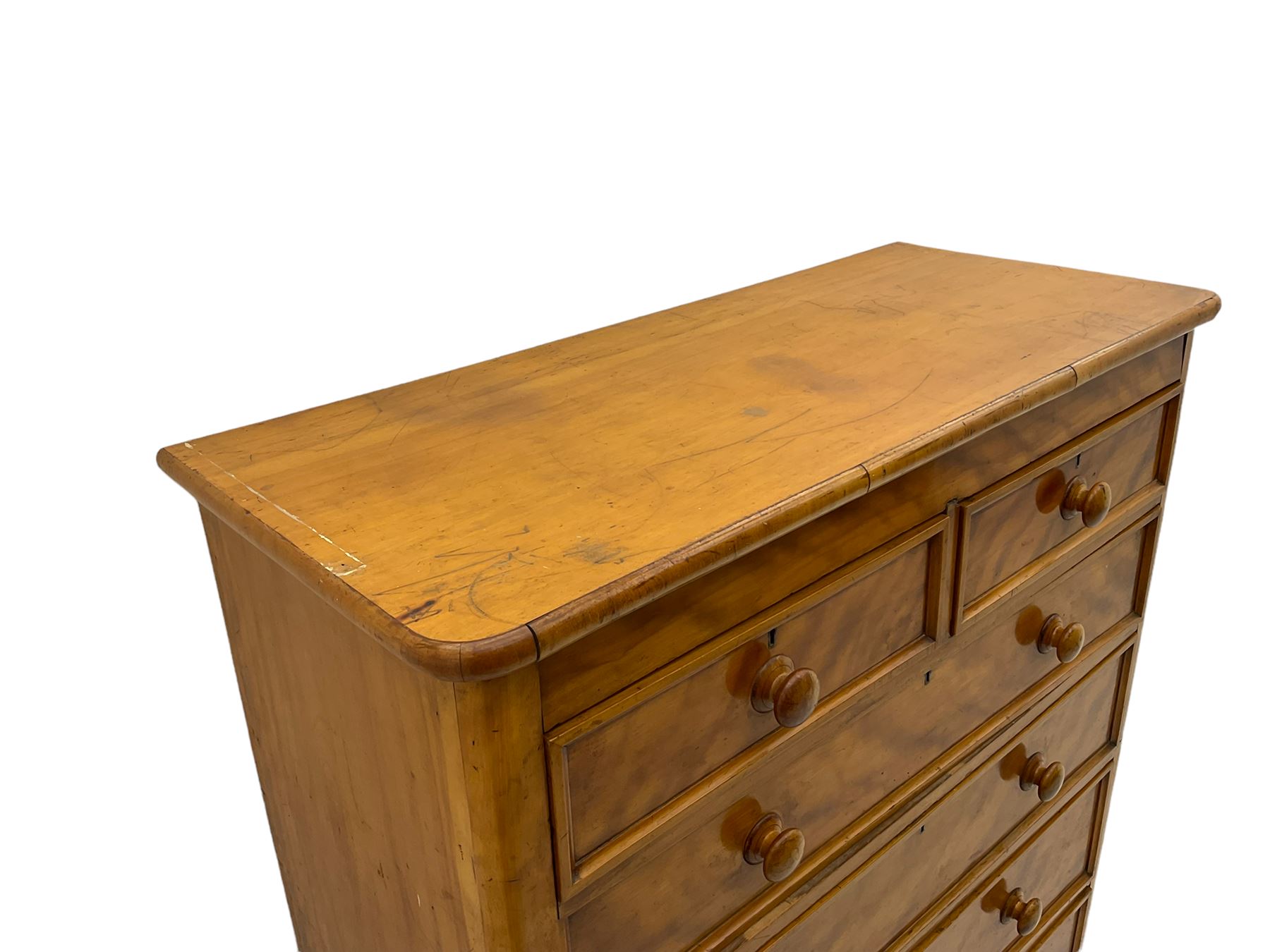 Victorian satinwood chest - Image 3 of 8