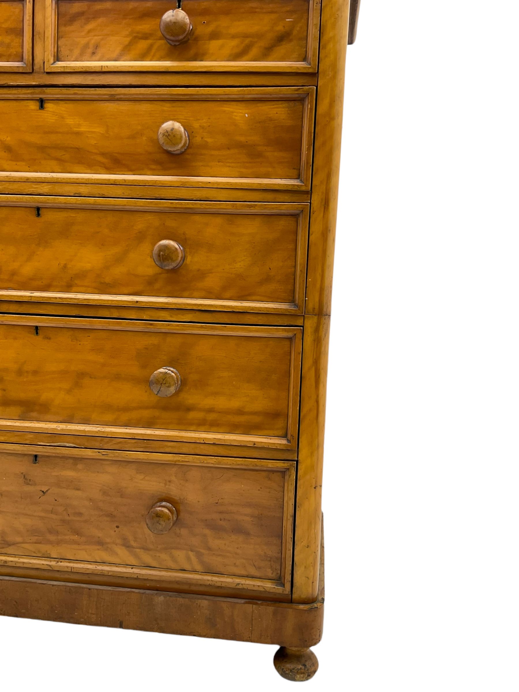 Victorian satinwood chest - Image 6 of 8
