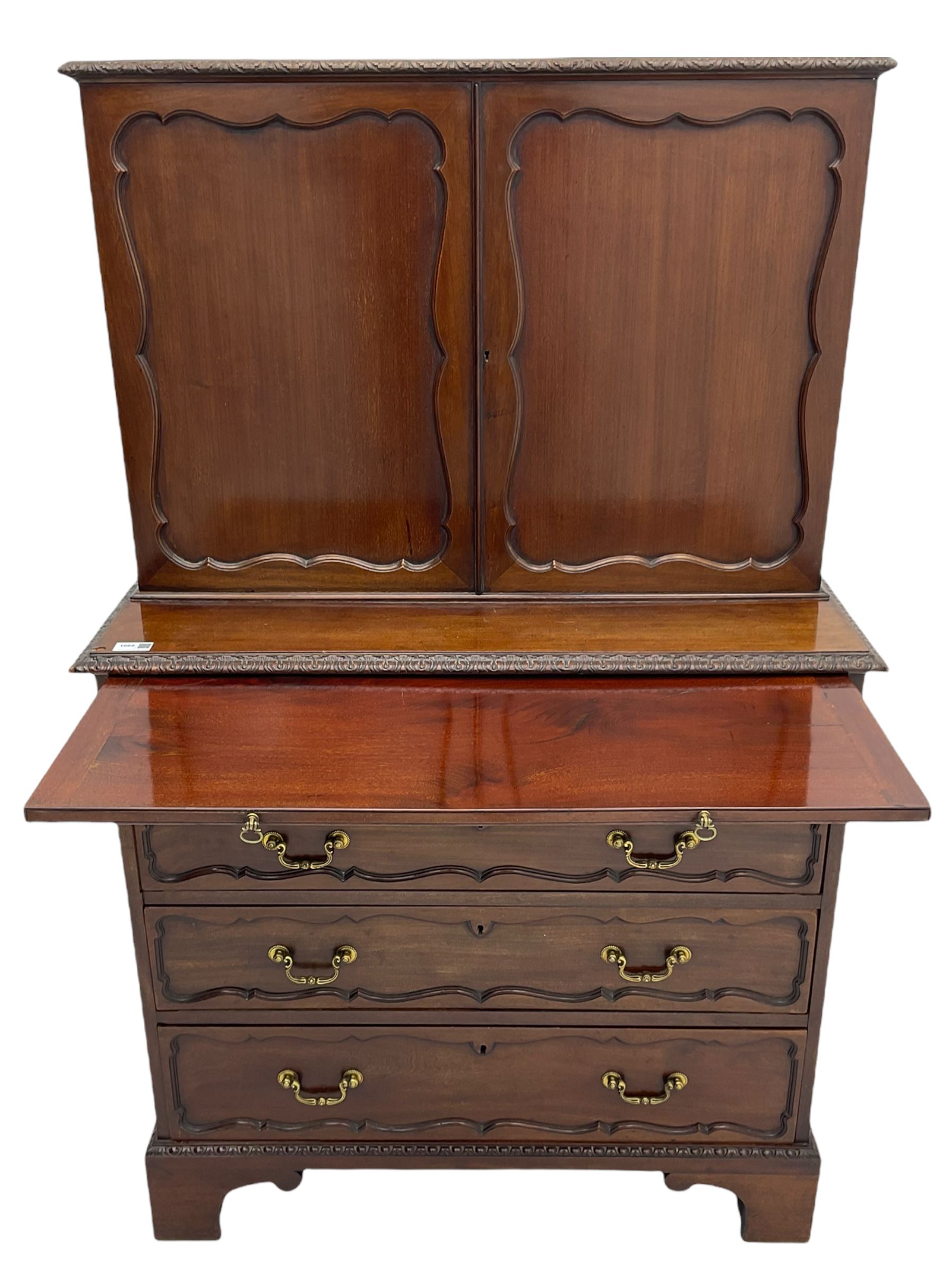 Late 19th century mahogany estate type cabinet - Image 8 of 14