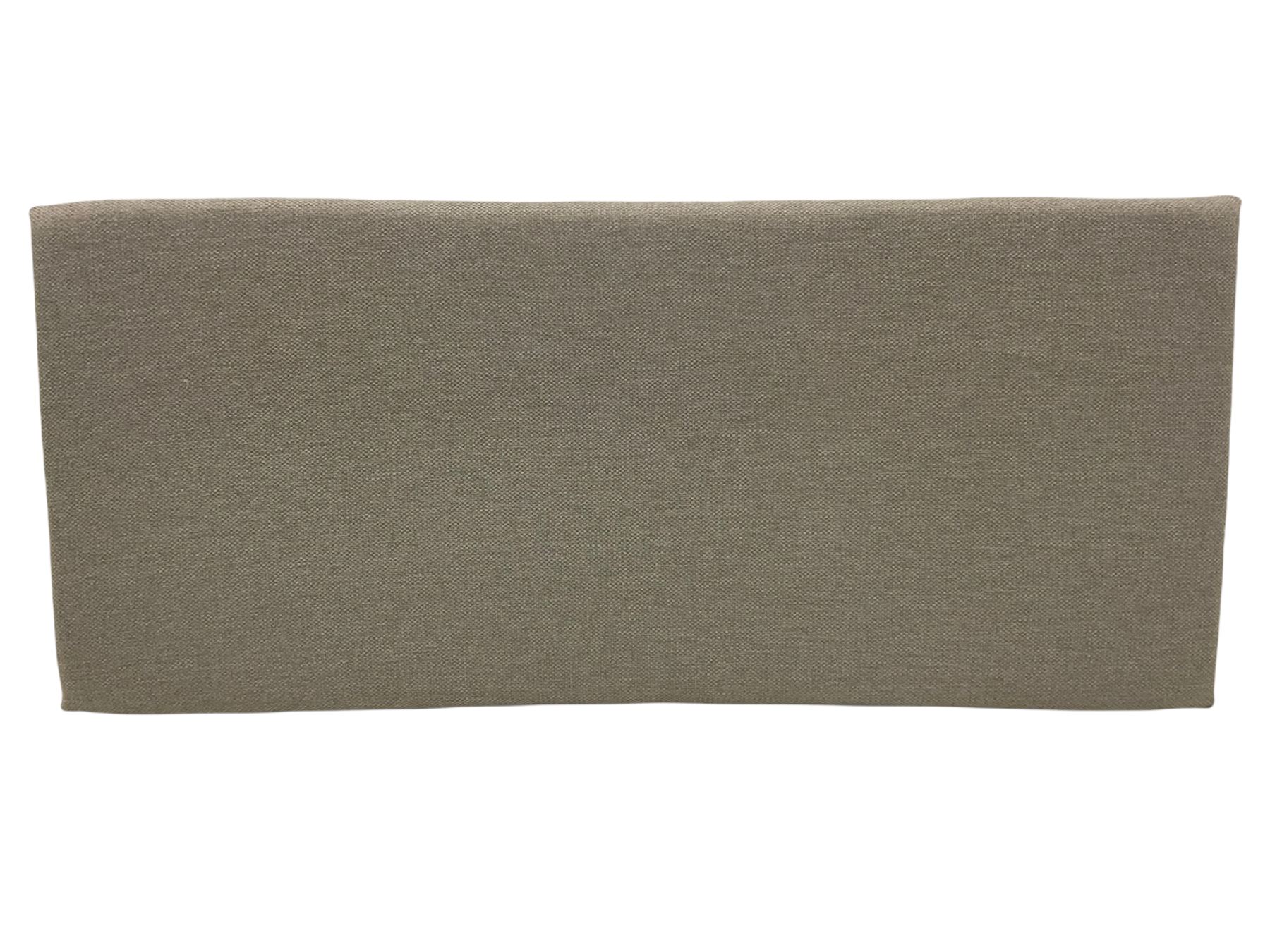 SuperKing 6' headboard upholstered in Warwick moon grey fabric