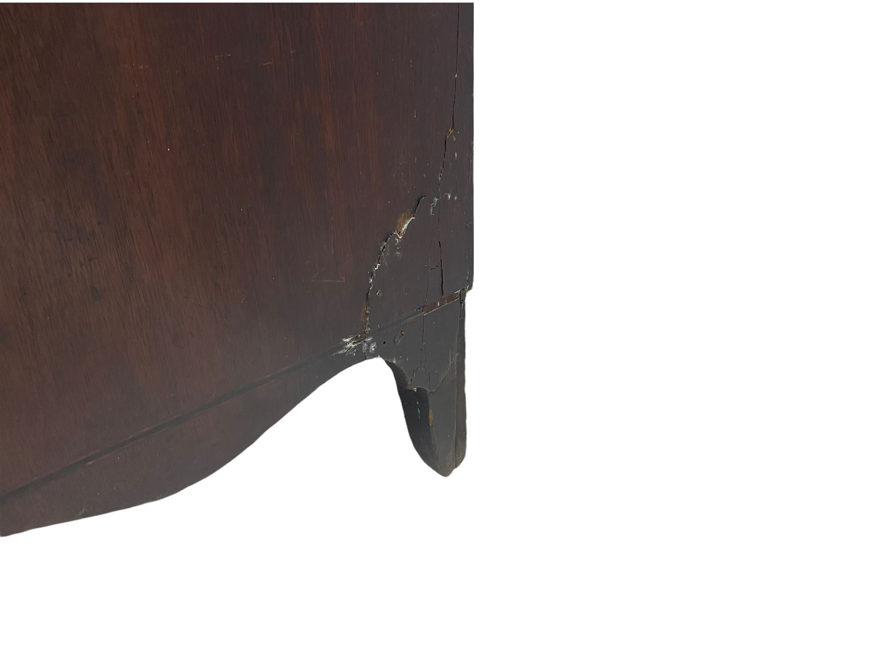 19th century mahogany chest - Image 4 of 8