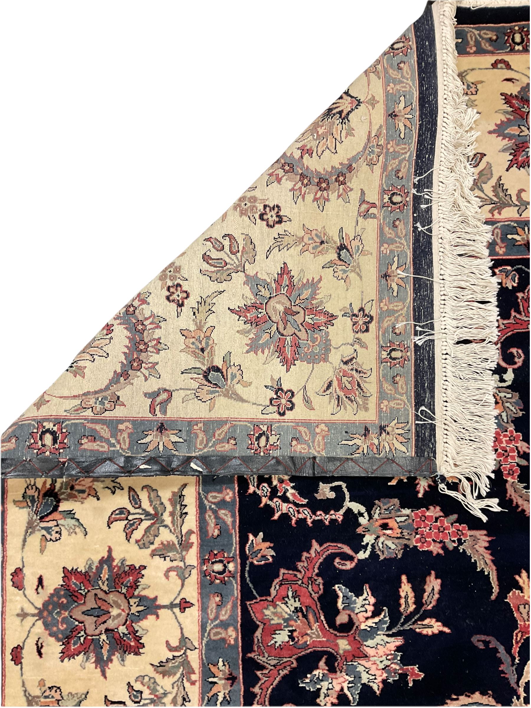 Persian blue ground rug carpet - Image 5 of 8