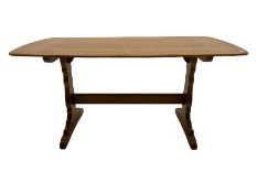 Ercol medium elm rectangular dining table