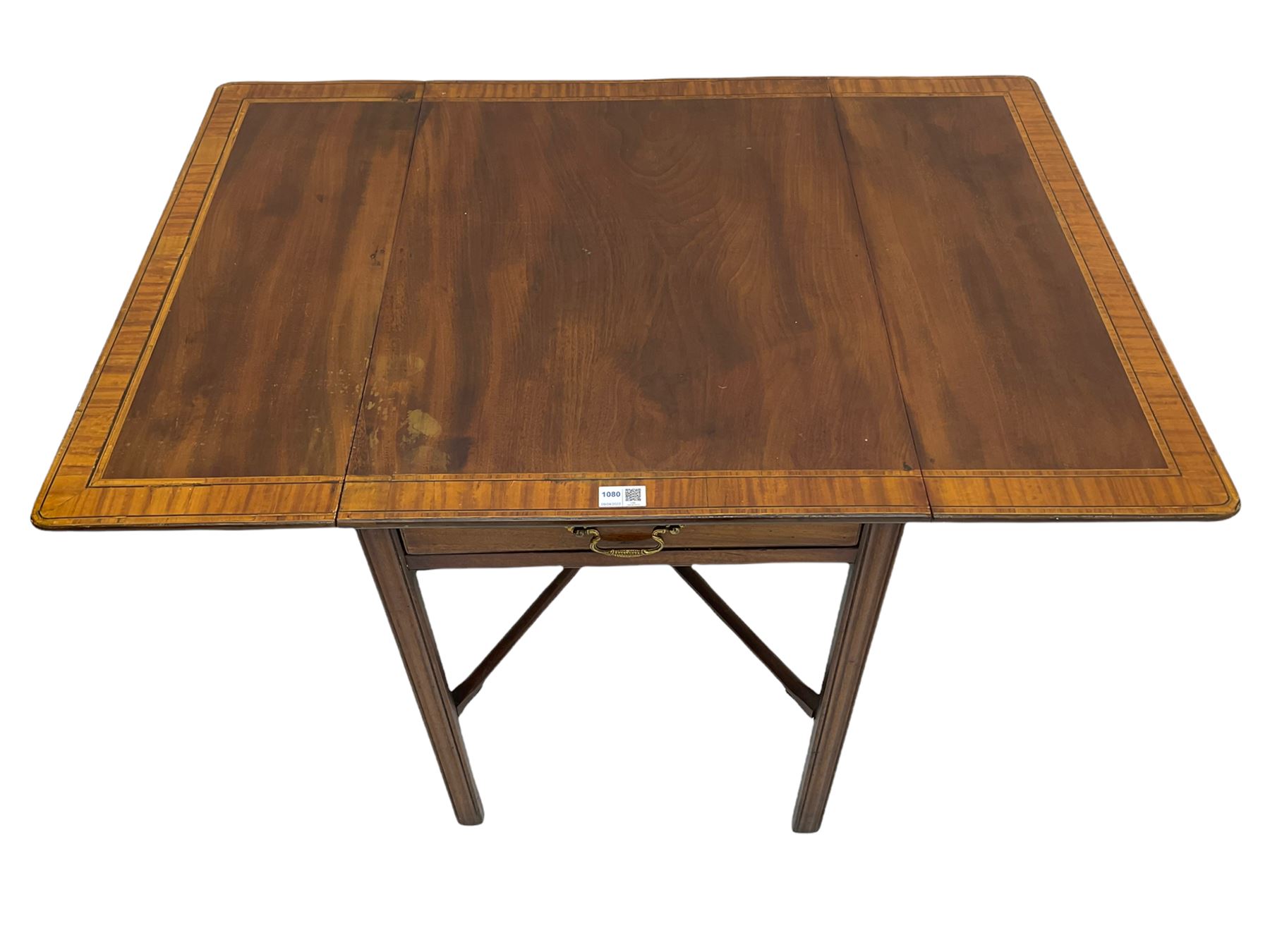 George III mahogany Pembroke table - Image 6 of 6