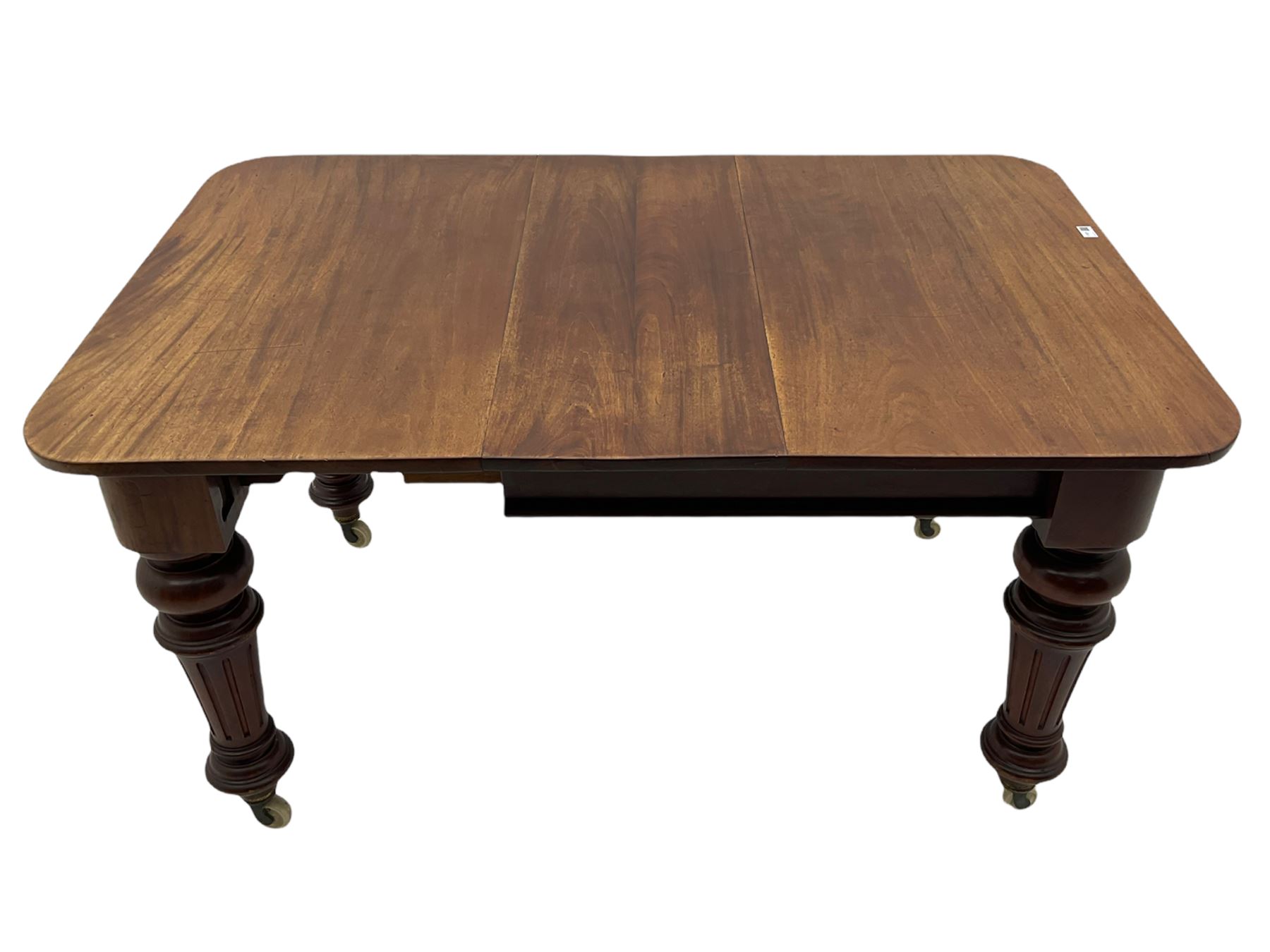 Victorian mahogany extending dining table - Image 3 of 10