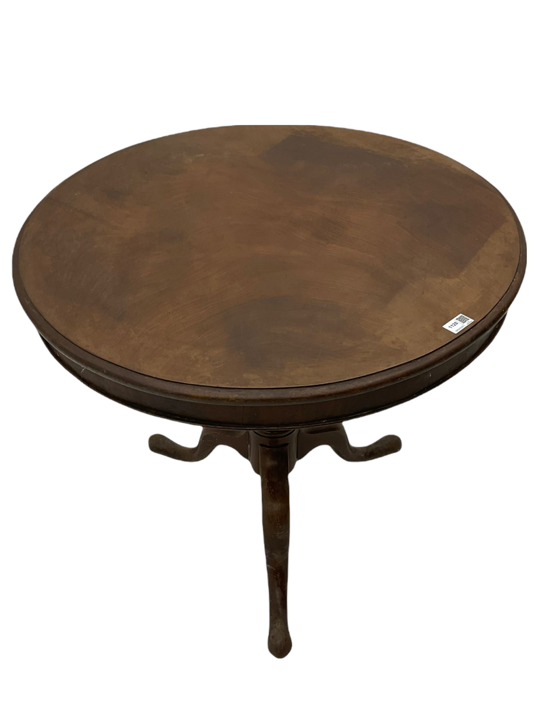 George III mahogany tripod table - Image 4 of 6