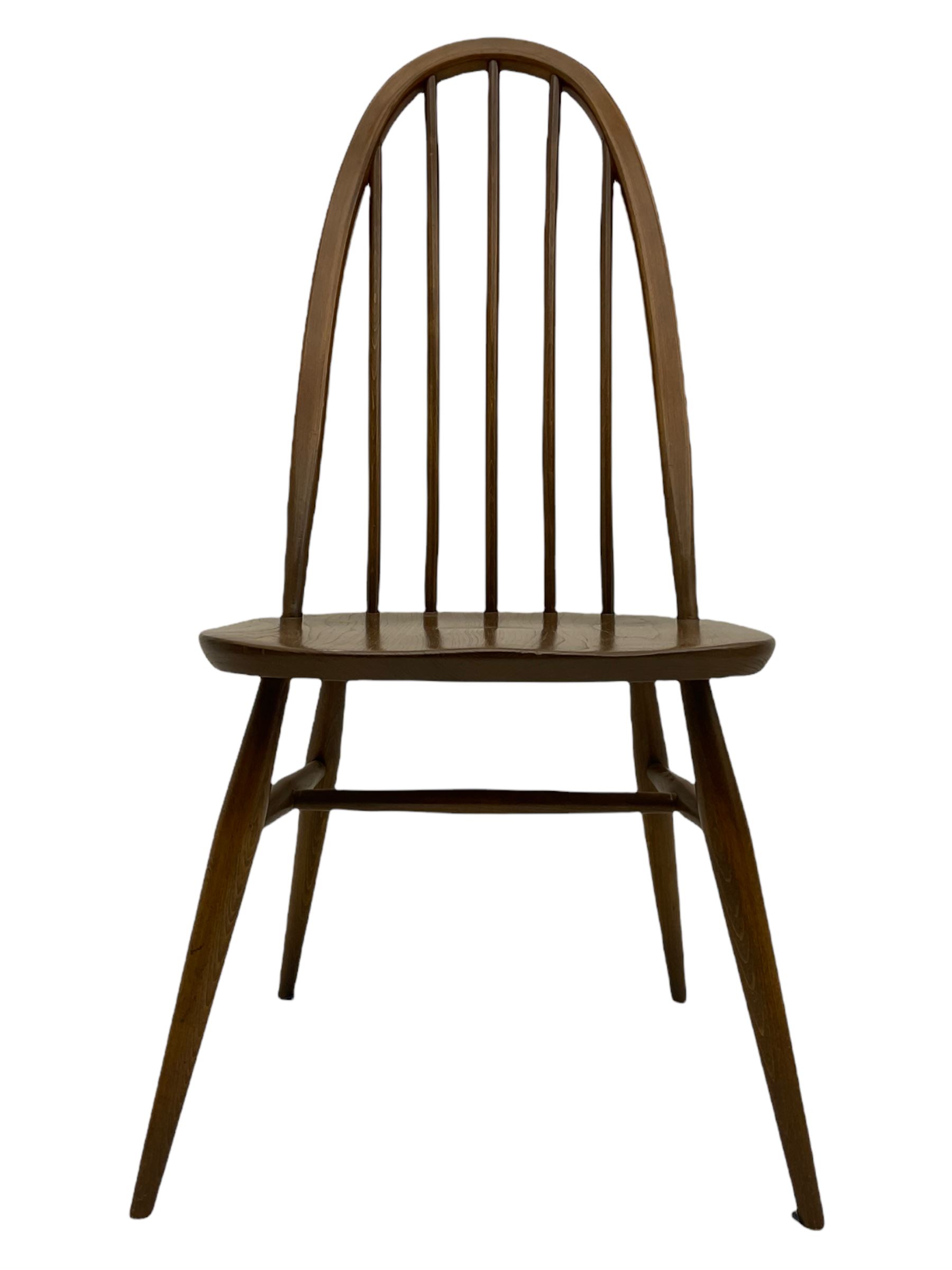 Four Ercol medium elm and beech chairs - Image 5 of 8